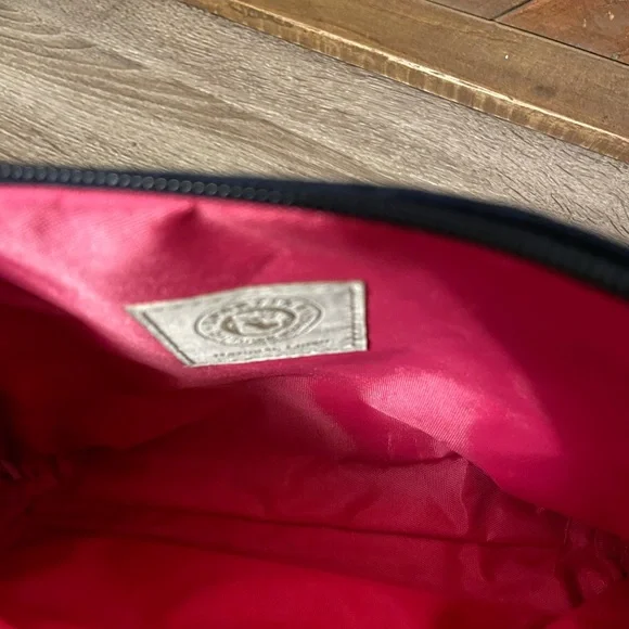 NWOT Spartina 449 Navy with Gold Lighthouse Cosmetic Case Pouch - Picture 5 of 6